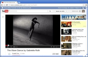 Vue de la vidéo de Gabrielle Roth